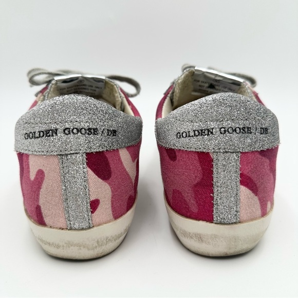 Golden Goose Pink Camo Superstar Shoes - Picture 7 of 10